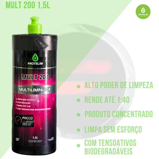Mult 200 Desengraxante Concentrado 1,5l Protelim
