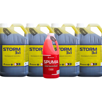 compare product Kit 4 Storm 3X1 Biodegradável + Spuma 2l Cleaner de Brinde