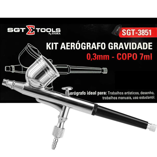 Aerográfo 0,3mm Copo 7ml Sigma Tools