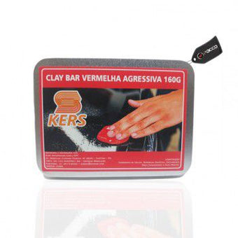 compare product Clay Bar Vermelho Agressivo 160g Kers