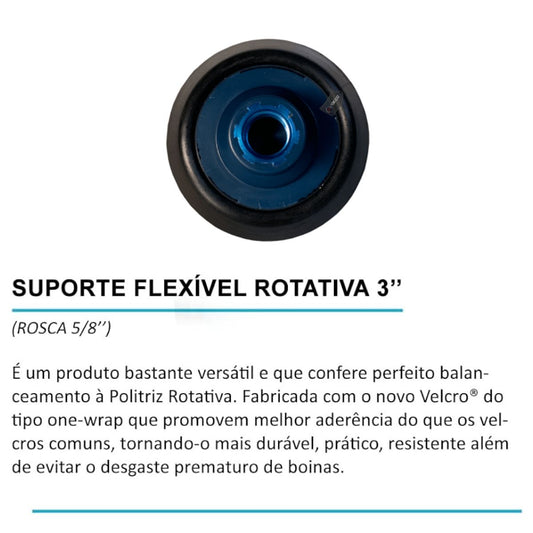 Suporte Flexível Rotativa 3" Rosca 5/8" Vonixx
