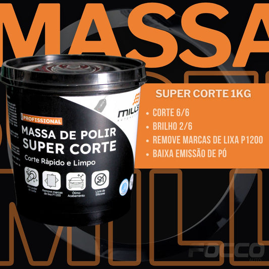 Massa de Polir Super Corte 1kg Mills