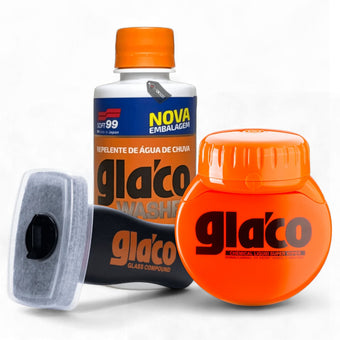 compare product Kit Visão Chuva Glaco Washer + Big Glaco + Compound  Soft99