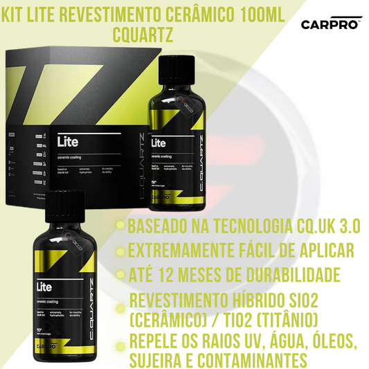 Kit Lite Revestimento Ceramico 100ml CQuartz Carpro
