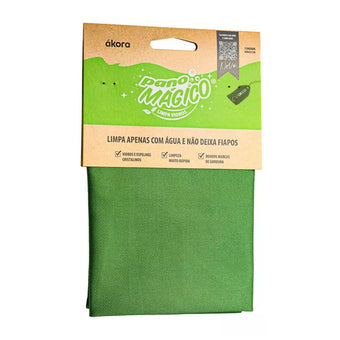 compare product Pano Mágico Limpa Vidros Verde Akora 40x40 300GSM