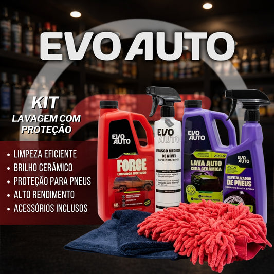 Kit Lavagem com Proteção Evo Auto