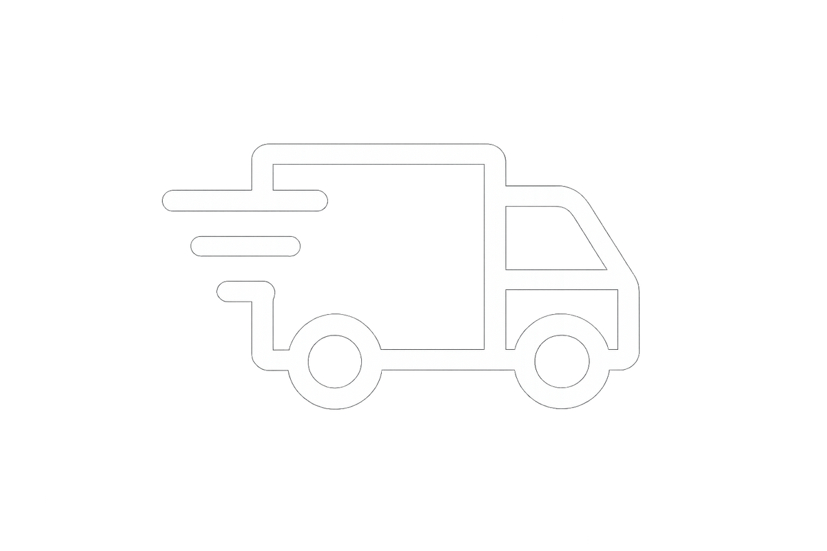 icon fast shipping white